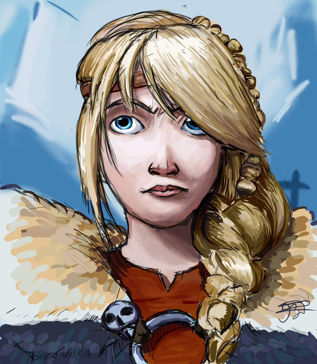 Astrid in colour by TeoZian on DeviantArt