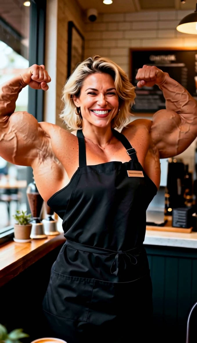 Muscled Waitresses of the Diner (288) by Jetprovost2 on DeviantArt