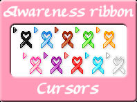 Awareness ribbon cursors