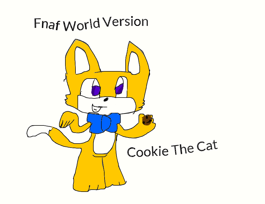 Fnaf World:Cookie The Cat by parak00pa on DeviantArt