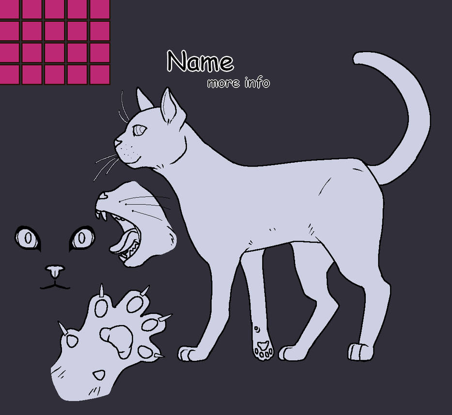F2U Warrior Cats Reference Sheet Base v1 by natgeowo on DeviantArt