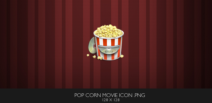 Popcorn DVD Movie Icon