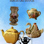 Porcelain decorations png precut clearcut stock