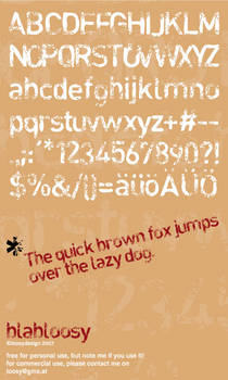 blabloosy-font