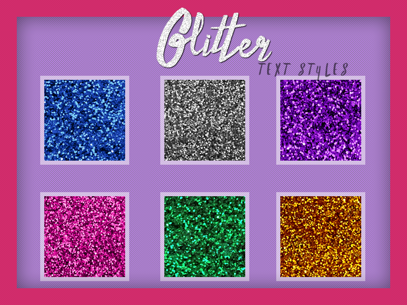 Glitter Photoshop Styles