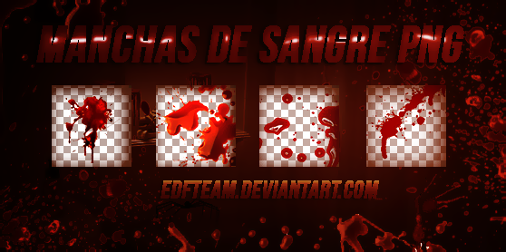 Pack manchas de sangre png.