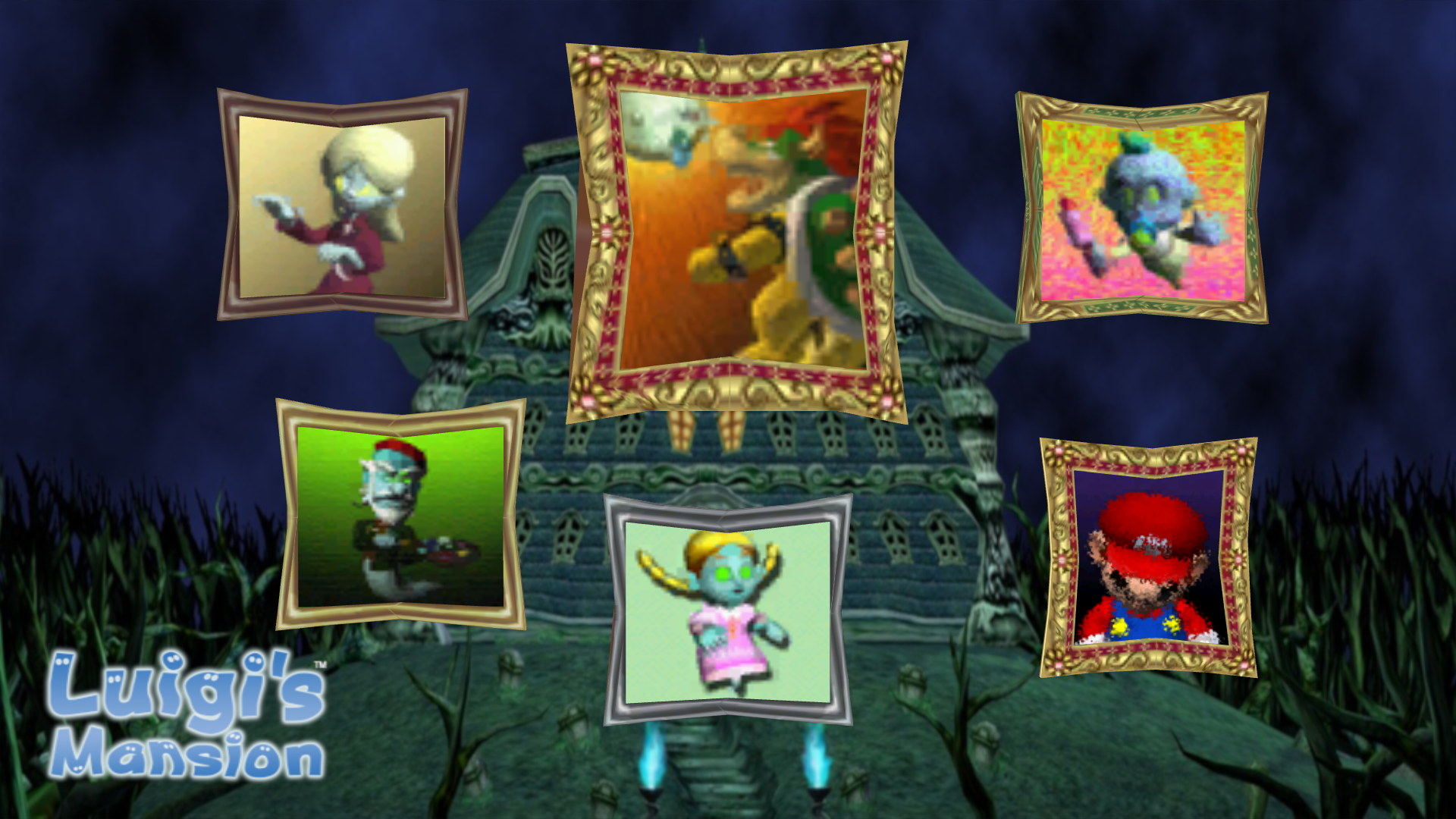 Luigi's Mansion - Potrait Ghost Family Tree by TyrakatheDragonFan