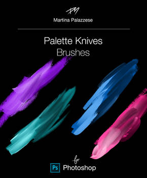 Digital Palette Knives Brushes for Photoshop_free