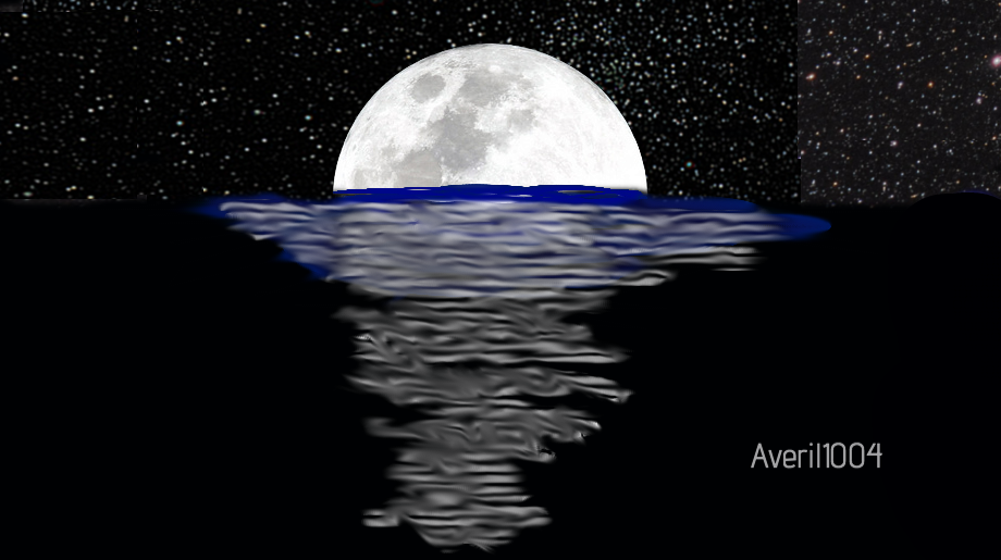 Moon Shining Over Water By Averil1004 On Deviantart