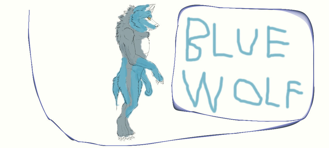 BLUE WOLF by PeterDLoneWolf on DeviantArt