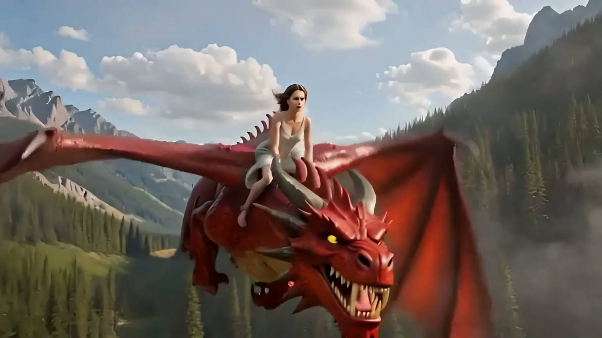Riding Drathal - a dragon riding scene plus bonus by adriansmith31 on ...