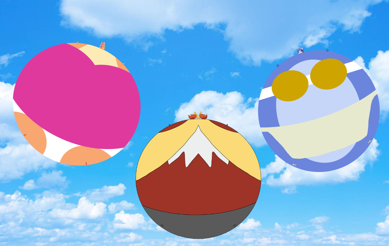 Inflated Krystal, Delphox, and Diane In The Sky by Solosergiohd1 on ...