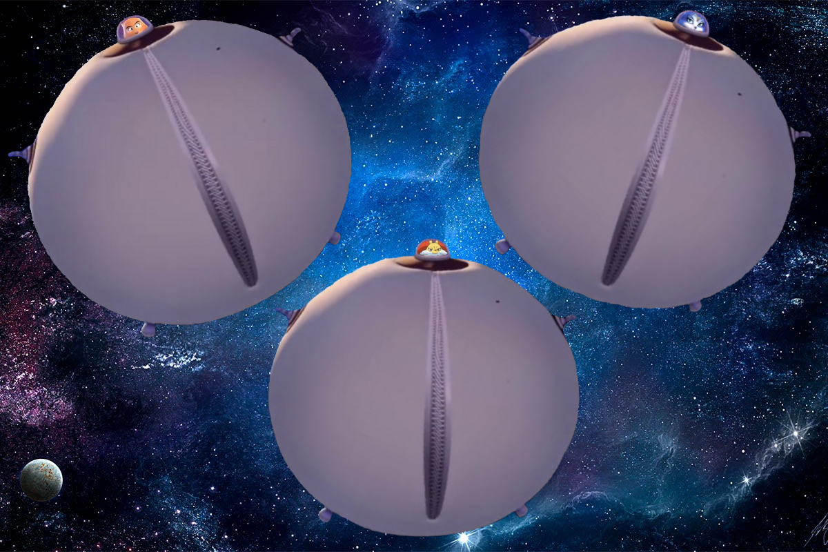 Inflated Delphox, Diane, and Krystal In Space by Solosergiohd1 on ...