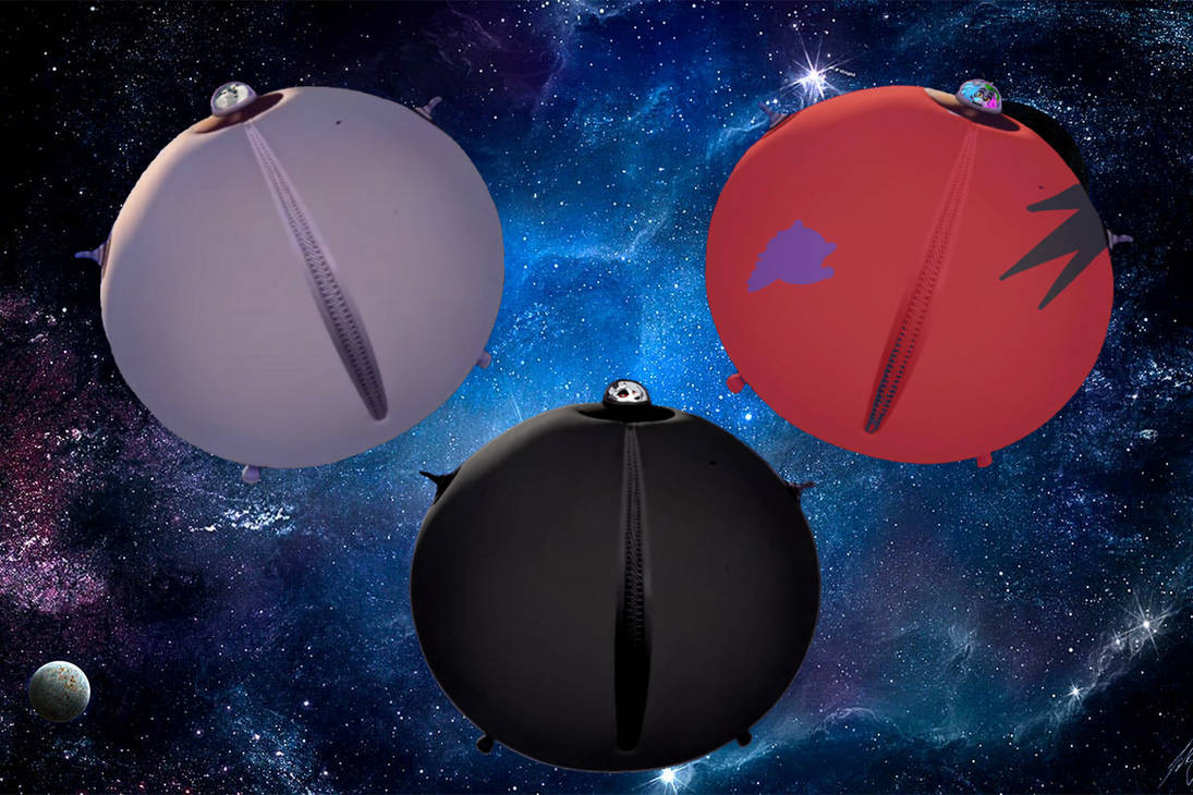 Inflated Loona, Roxanne, and Porsha In Space by Solosergiohd1 on DeviantArt