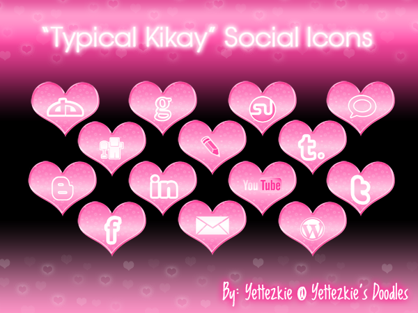 'Typical Kikay' Social Icons
