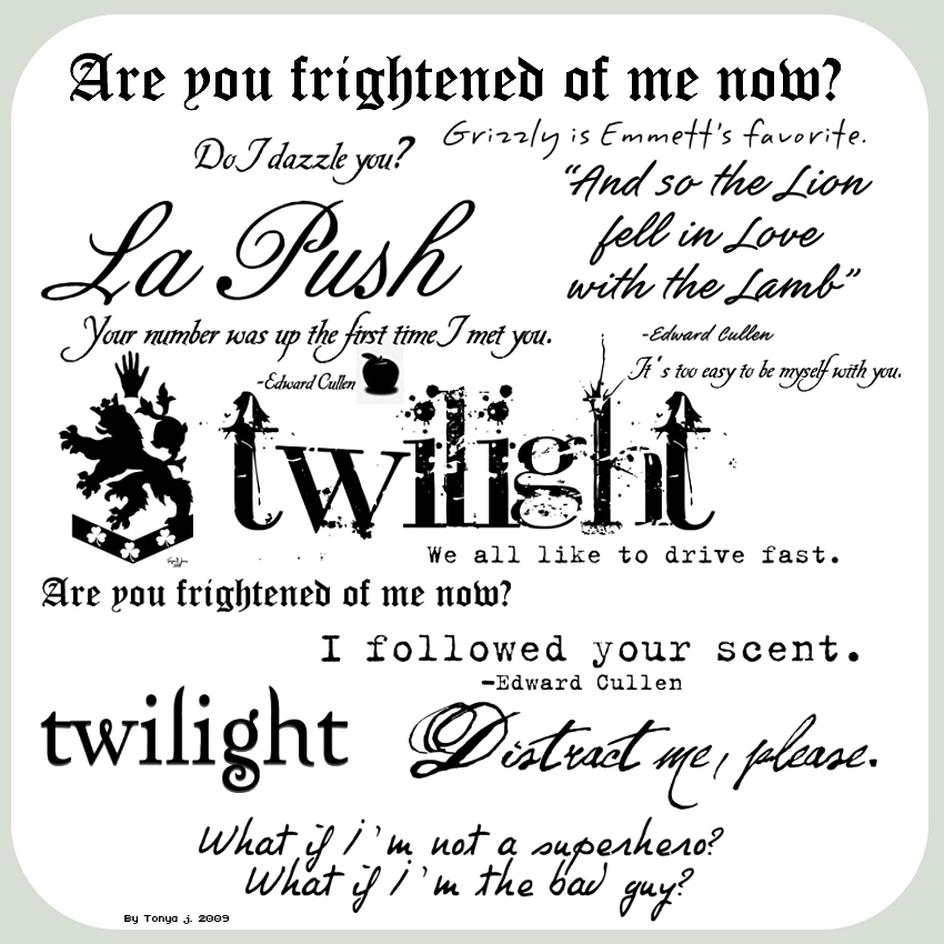 Twilight Quote Brushes