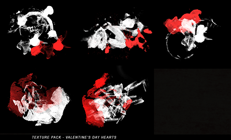 RED BLACK OVERLAY TEXTURES