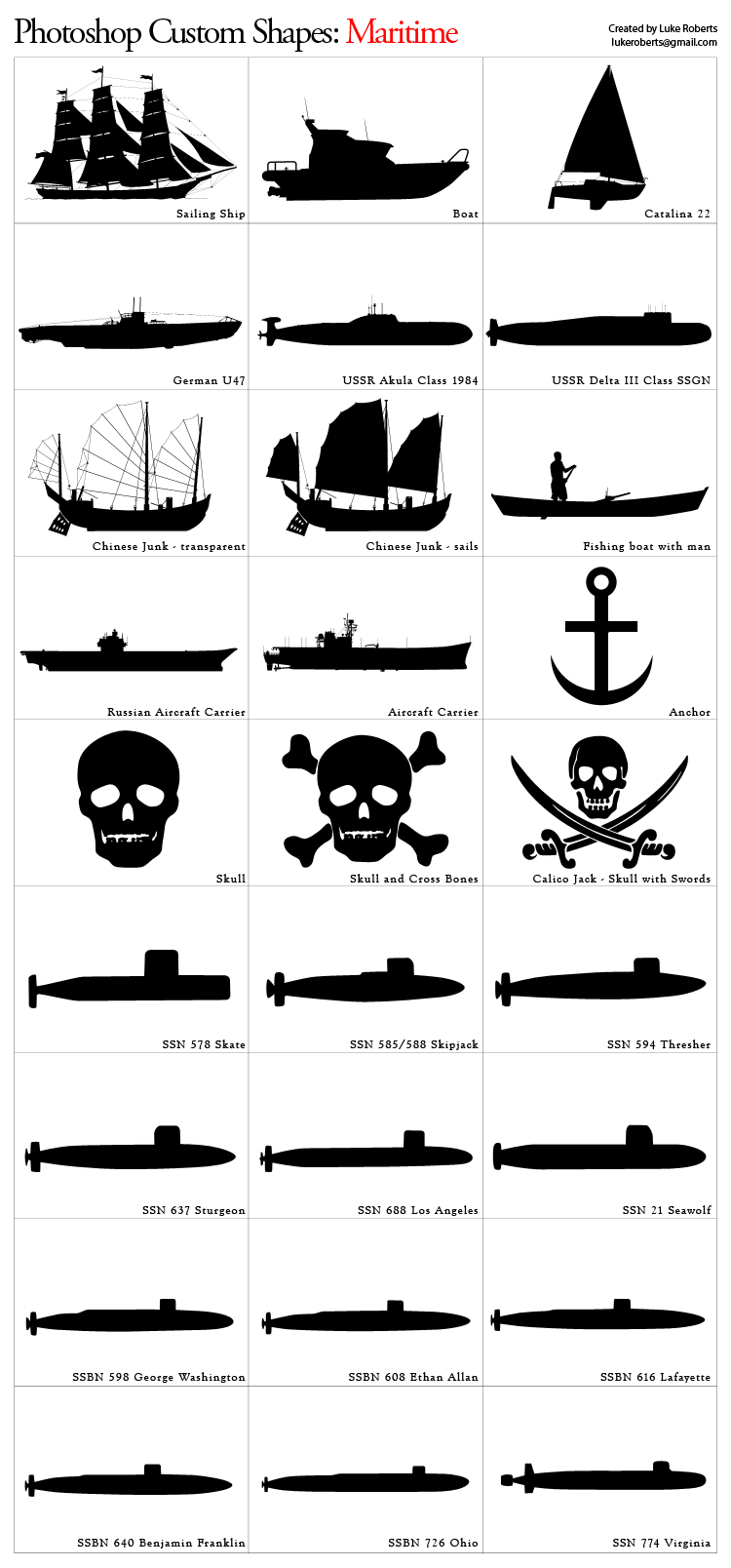 Custom Shapes: Maritime by lukeroberts