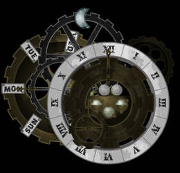 Steampunk Flash Clock