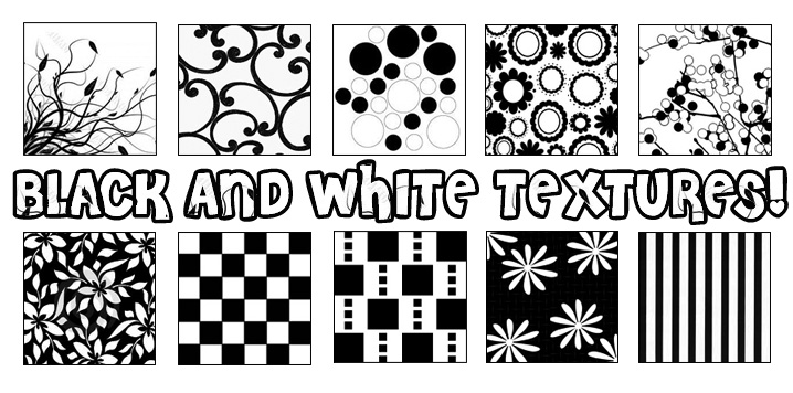 Black and white textures