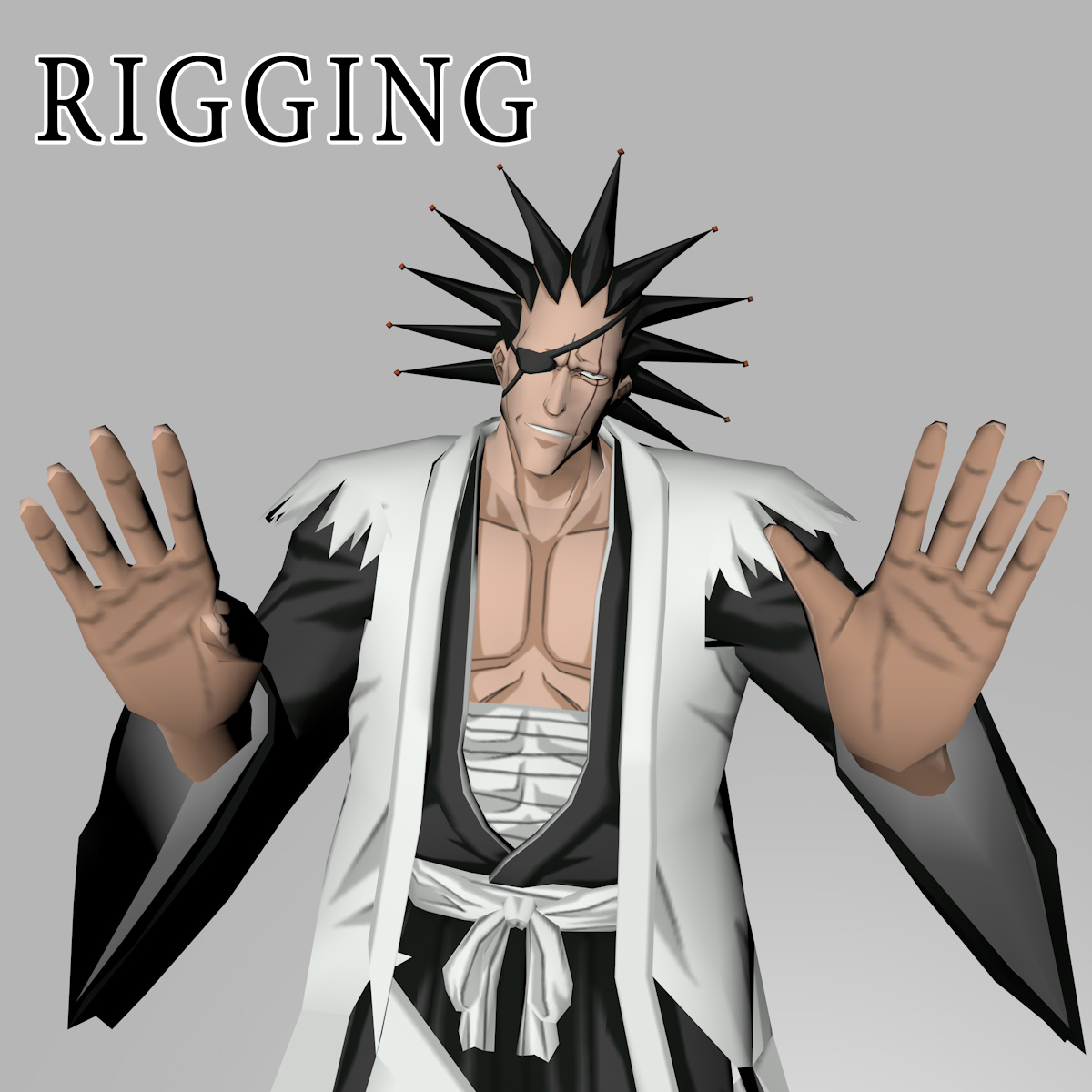 Kenpachi Zaraki (RIGGING) by AnabellDi on DeviantArt