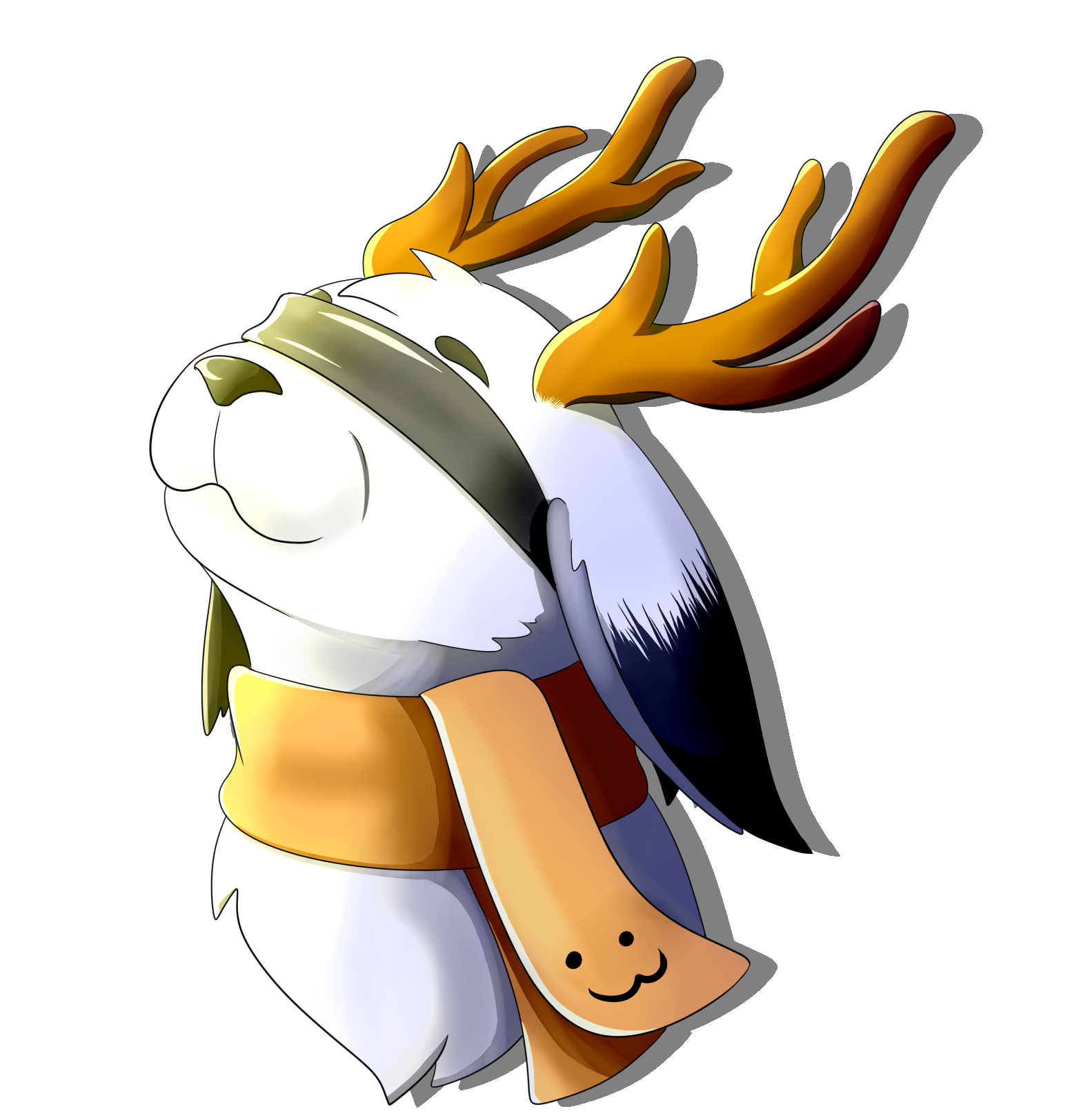 Commission: Jackalope by PinkSeeds on DeviantArt