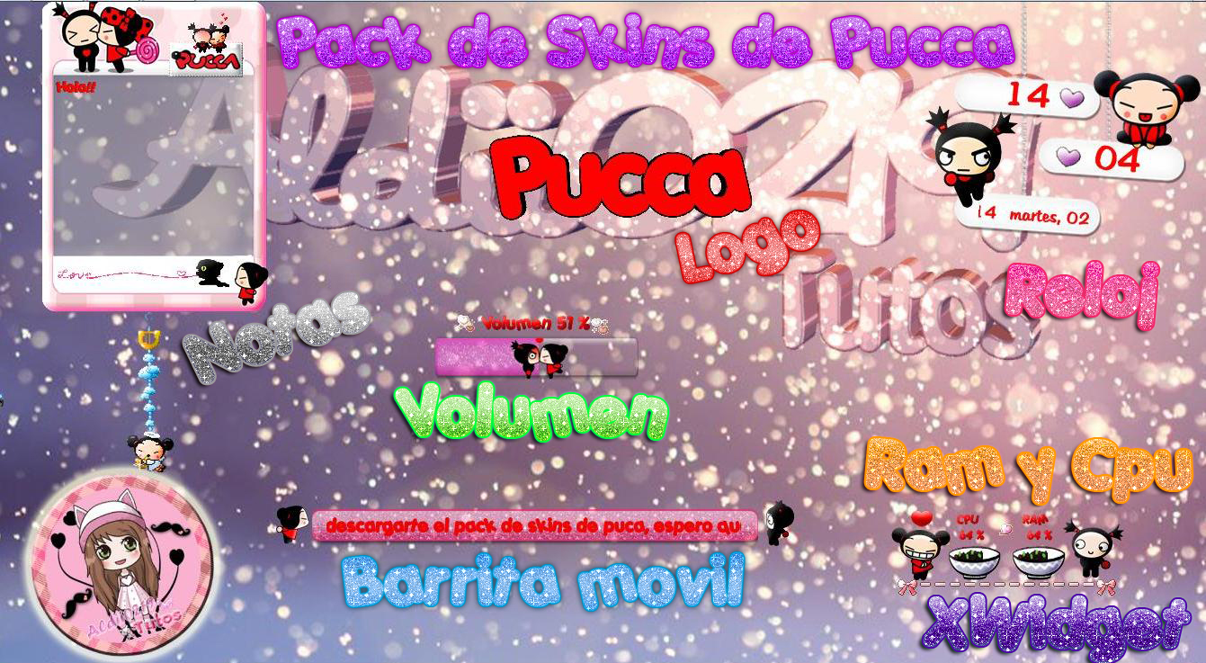 Pack de skins para XWidget de Pucca