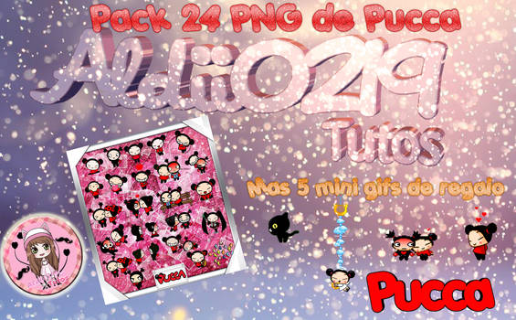 Pack de 24 PNG de Pucca + 5 mini gifs de regalo