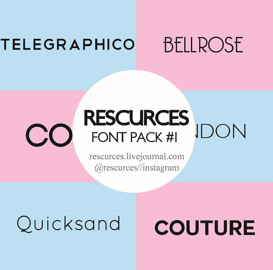 Font Pack #1 by rescurces on DeviantArt