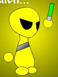 Stand Tall Yellow Alien...