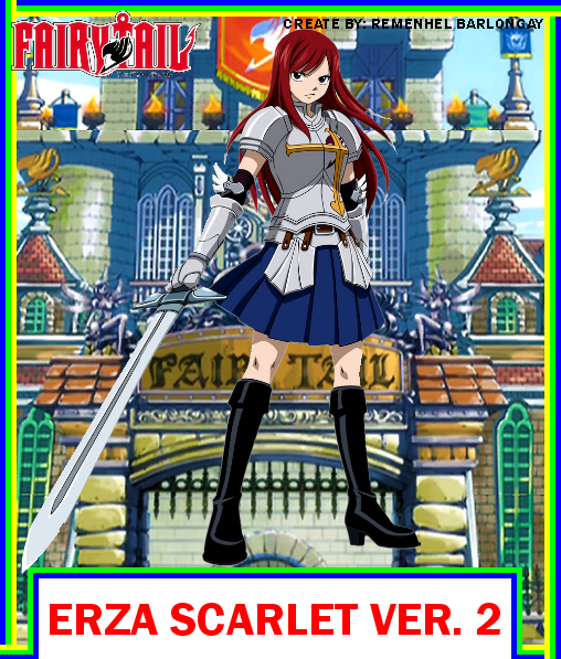 Erza Scarlet Ver. 2 by ReiMokaRem on DeviantArt