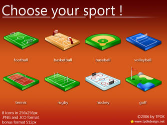 Choose your sport Icons Mac OS