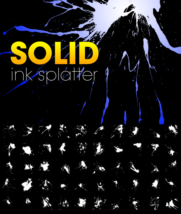 Solid Ink Splatter