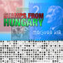Stamps from Hungary Photoshop