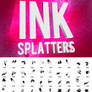 Grungy Ink Splatter Sprays