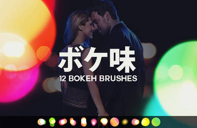 12 Large Bokeh Brushes by pstutorialsws