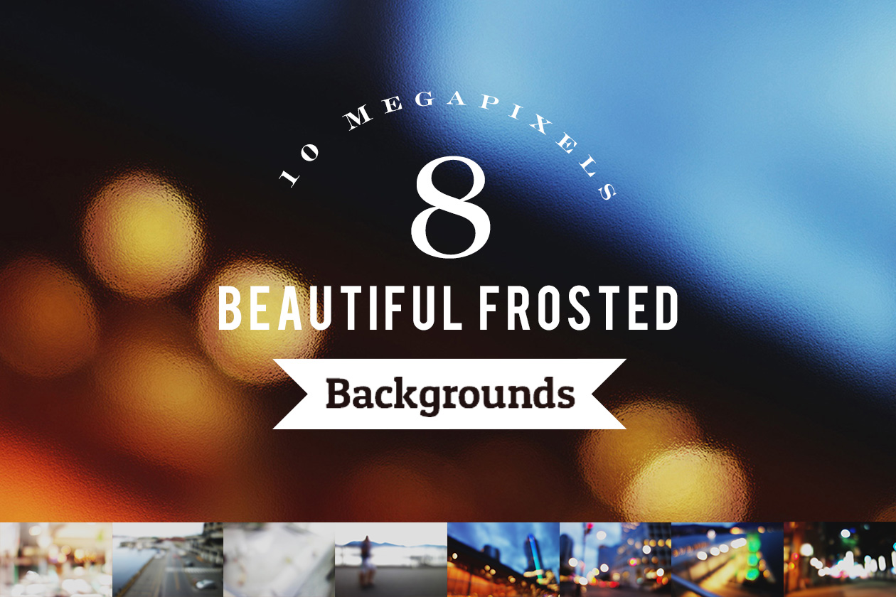 8 Beautiful Frosted Backgrounds