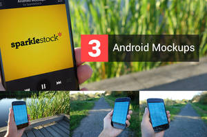 3 Realistic Android Mockups