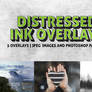 5 Distressed Ink Overlay Textures