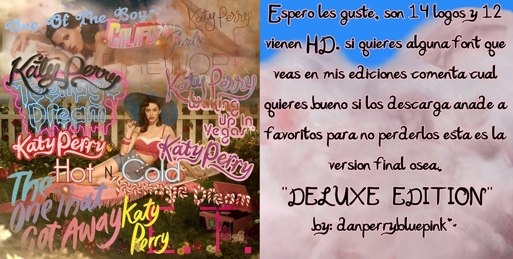 MEGA PACK DE LOGOS DE KATY PERRY 'DELUXE EDITION'