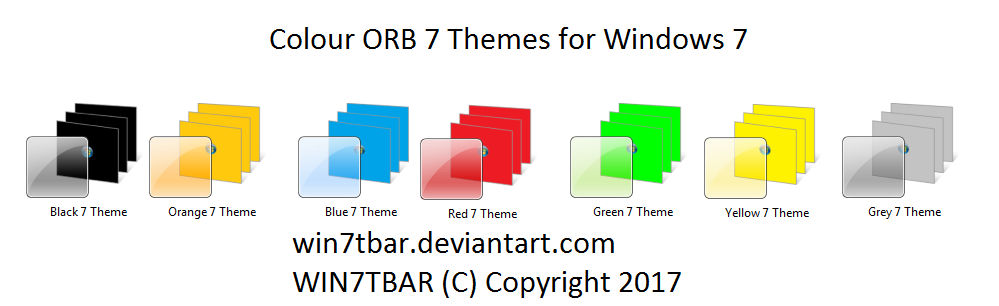 Colour ORB 7 Themes for Windows 7
