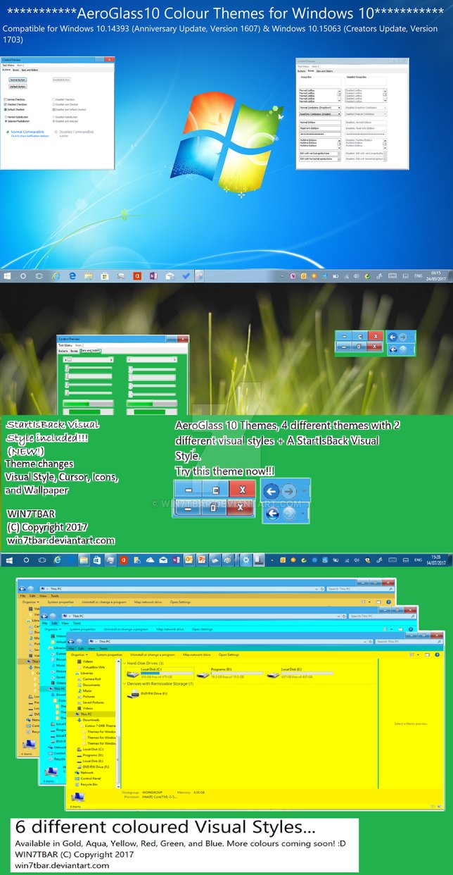 AeroGlass10 Themes for Windows 10