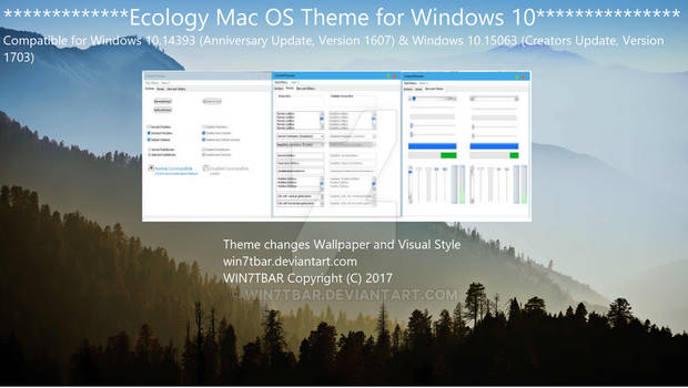 Ecology Mac OS Theme for Windows 10