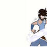 Korra in Avatar state bending water