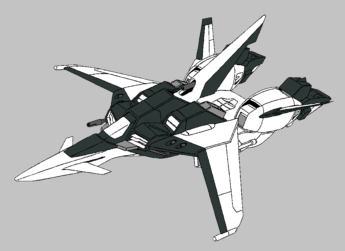 MVF-M11C Murasame Fighter mode Template v2 by Mermanwatch on DeviantArt