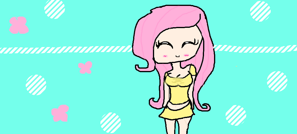 chibi fluttershy human by waffledawolf on DeviantArt