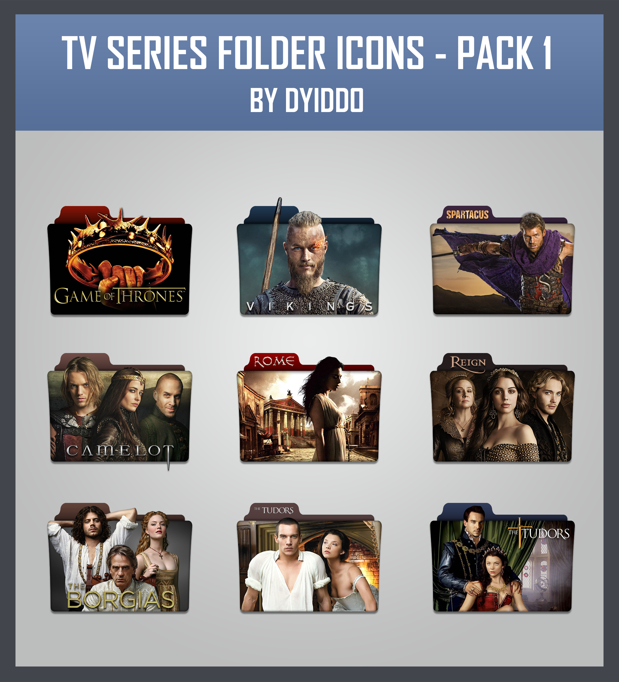 TV Series Folder Icons - Pack 1