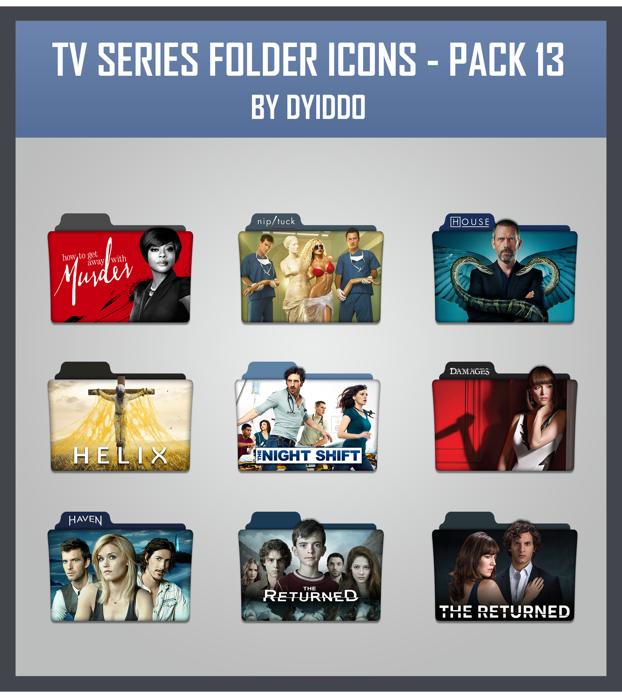 TV Series Folder Icons - Pack 13 by DYIDDO on DeviantArt