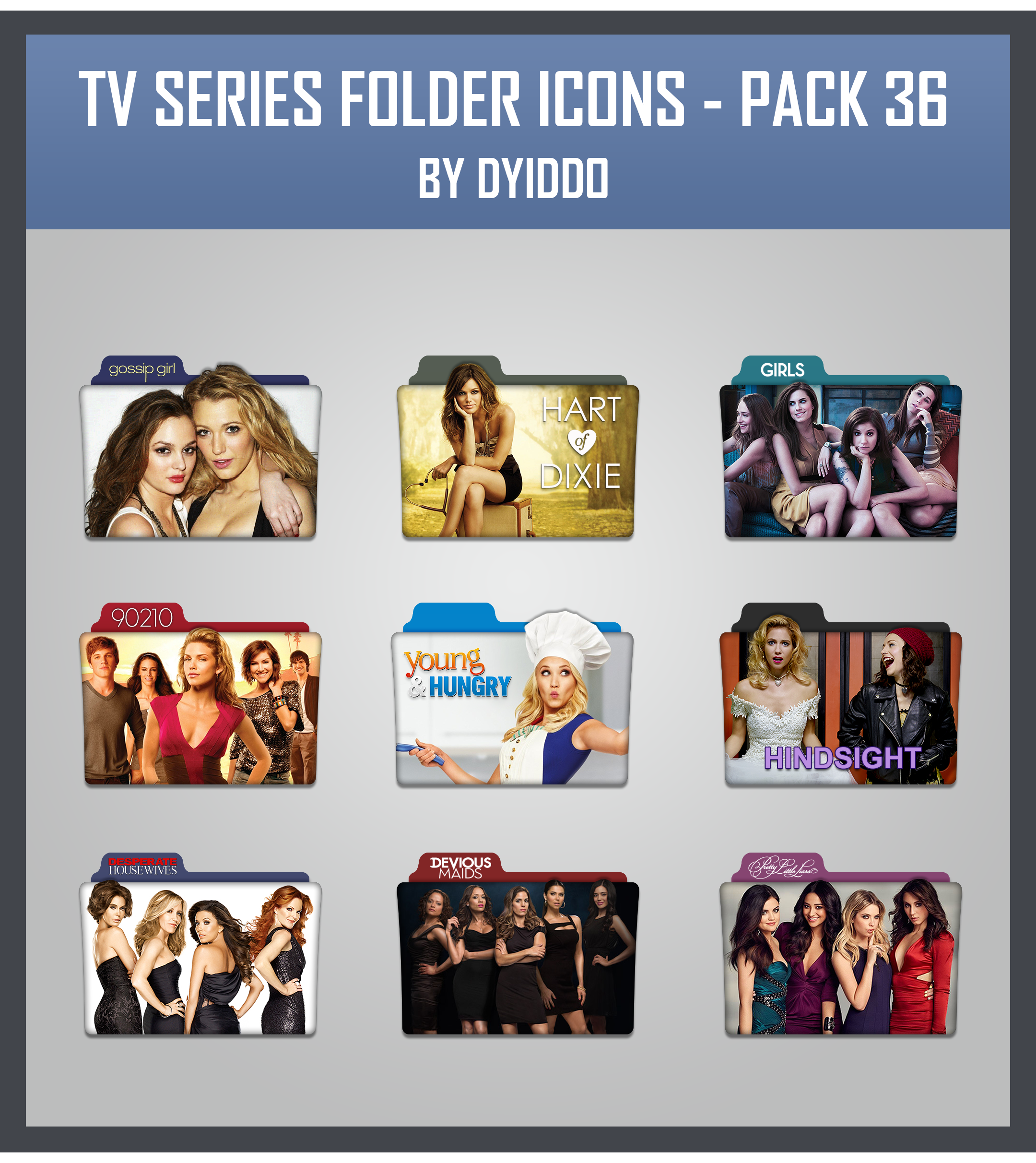 TV Series Folder Icons - Pack 36 by DYIDDO on DeviantArt