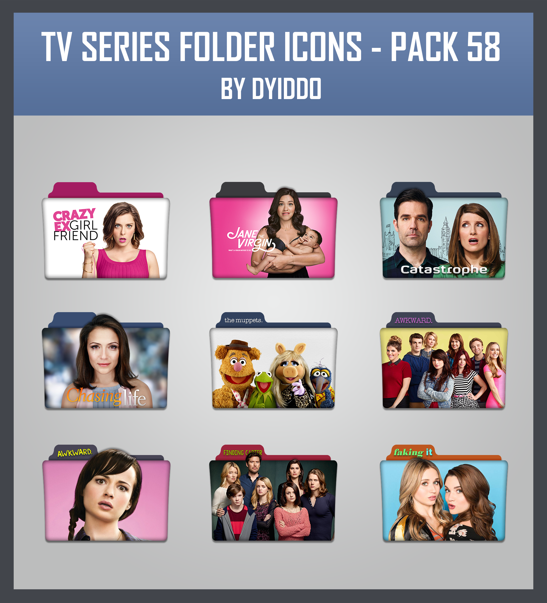 TV Series Folder Icons - Pack 58 by DYIDDO on DeviantArt